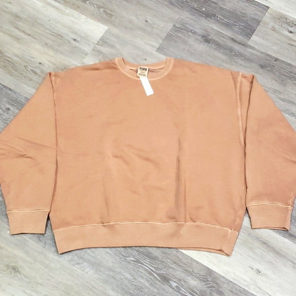PINK Victoria's Secret Tops - VICTORIA'S SECRET *PINK* SWEAT SHIRT SIZE L NWT
